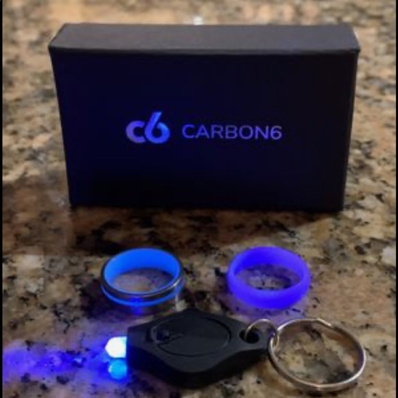 Carbon 6 Titanium Fibonacci + Glow Ring - Picture 4 of 4